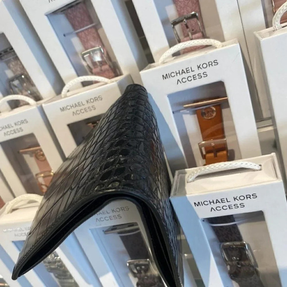 Michael Kors Billfold Bifold Wallet Men's Croc Embossed Leather 36F1LC0F1E - Picture 5 of 8